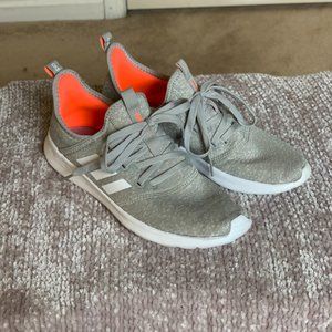 Adidas Metallic Grey Cloudfoam Pure Running Shoes